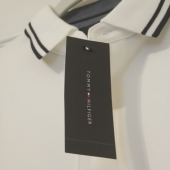 21. TOMMY HILFIGER-Unisex White Polo Shirt- Brand New - Picture 11 of 11